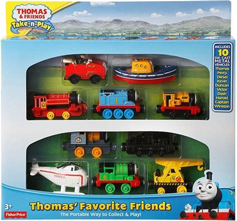 Thomas and friends take n play - Product Description A signature location from Thomas & Friends is now a fun-filled set for Take-n-Play die-cast engines. Every engine begins a new day at Tidmouth Sheds. When the busy day is done, it’s back to Tidmouth Sheds to rest up for the next day’s adventures! Rotate the turntable and send the included Thomas engine down the track. 